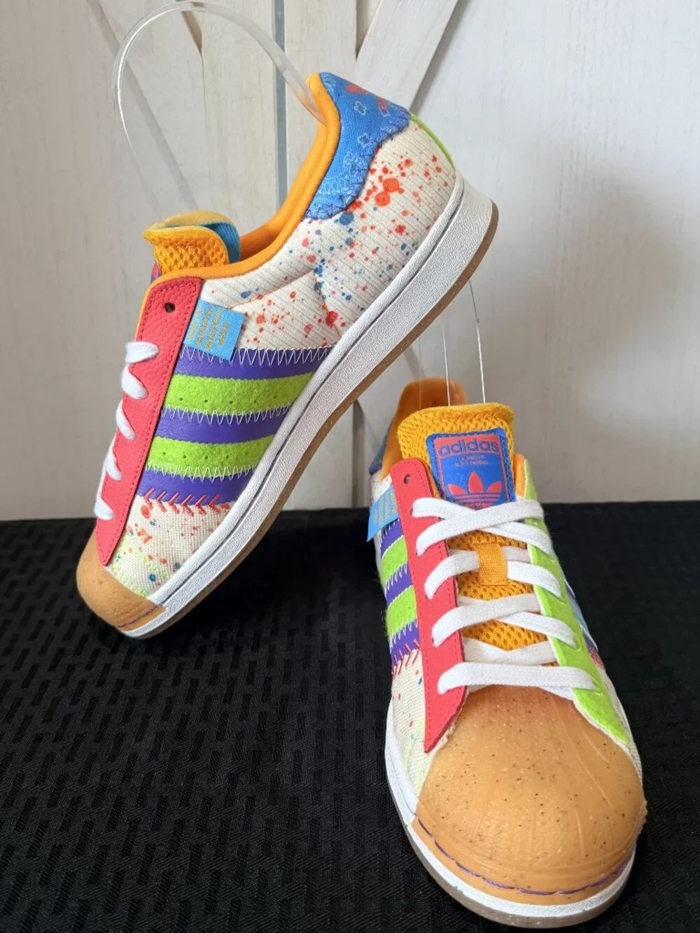 adidas x S.E.E.D. Superstar G20 CM 201 Paint Splattered Size 7 GX2235